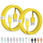 10 FT Car Carplay Cable for iPhone 17 16 15 Cable USB to USB C Cable[Apple MFi Certified] USB C Carplay Cord,iPhone 17 Charger Cord,iPhone 16 Car Charger,USB to Type C Cable Car Charging Cable(Yellow)