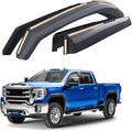 Goodyear Shatterproof in-Channel Window Deflectors for GMC Sierra 2500HD, 3500HD 2020-2026 Crew Cab, Rain Guards, Window Visors for Cars, Vent Deflector, Car Accessories, 4 pcs - GY009001