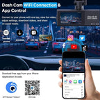 4K Dash Cam Front, WiFi Dash Camera for Cars, Mini Dashcam with Super Night Vision,1.97 Inch Screen, Loop Recording, G-Sensor, WDR, Parking Monitor, 64GB Card Included (4K Mini Dash Cam)
