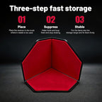 4 Pack Adjustable Hook and Loop Trunk Organizer Blocks for Car & Truck | Non-Slip Lining, Designed for Felt-Lined Car Interiors (3.94"x3.94"x3.94")