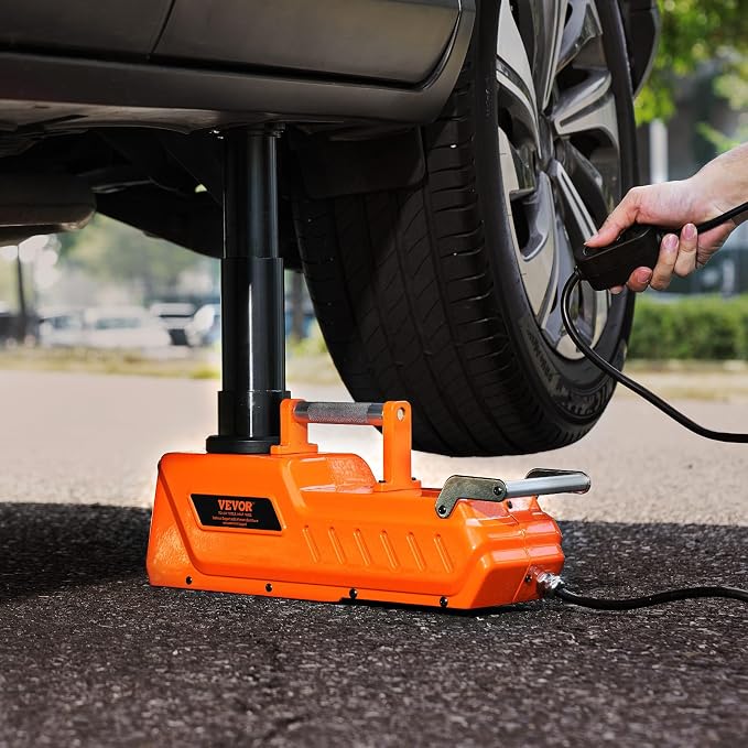 Electric Car Jack, 15 Ton Hydraulic Jack Lift, Hydraulic Lifting Range 7.9-20.5 inch Portable Jack kit for Sedan, SUV, Truck