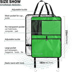 Malachite Back Seat Protector with Storage Pockets, 2 Pack Seat Protector Back