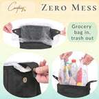 Car Trash Can [Touring Edition] - Removable Liner - 100% Leakproof, Odor Control Lid, Hanging Garbage Bin for SUV, Truck, Car (2 Gal, Black)