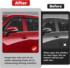 Highlander Rain Guards - Window Visors for Toyota Highlander 2020-2025 2026, Outside-Mount Tape-On Side Window Wind Deflectors for Highlander Accessories, Vent Visors Shades Rainproof 4PCS