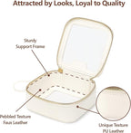 Clear Makeup Bag - TSA Approved Toiletry Bag for Carry-on & Checked Luggage, Water Resistant Car Storage Organizer with Reinforced Seams