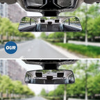 Rearview Mirror, 2 pack 12 Inch Panoramic Interior Clip-on Wide Angle Convex Rear View Mirror, Reduce Blind Spot Effectively for More Car SUV Trucks -Clear