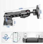 Phone Mount for 2024 2025 2026 Jeep Wrangler, Dashboard Phone Holder Dash Mount for New Jeep Wrangler JL JLU 4XE Jeep Gladiator JT Accessories, Magsafe Phone Mount Fit 12.3" Screen