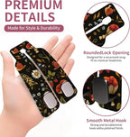 Car Seat Back Storage Hook, Funny Car Purse Hook, Cute Vehicle Storage Organizer for Purses Handbags Dark Floral Mushroom