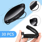 30 Pieces Car Sunglasses Holder for Sun Visor Car Clip Bulk, Accessories Interior Eyeglasses Mount Ticket Card Clip Glasses Holder Auto Clip Holder(Black)