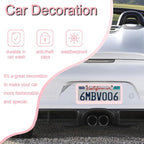 Polka Dots License Plate Frames，Polka dots Car Accessories for Women and Men ，Cute License Plate，Aluminum License Plate Frame Fits Standard US Vehicles Size 12.2 x 6 Inch (Pink-Polka dots)