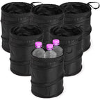 6 Pack Car Trash Can, Collapsible Pop-up Car Garbage Can, Waterproof Small Trash Bag Portable Rubbish Bin for Automotive