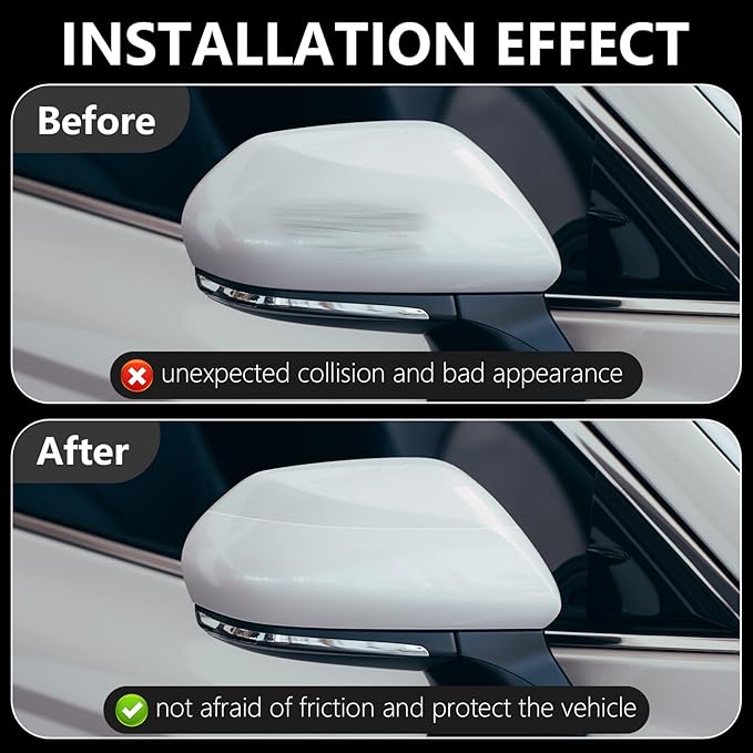 Car Door Edge Guards Door Sill Protector, 2In x 33Ft 5D Carbon Fiber Car Wrap Film, Vinyl Automotive Wrap Film Anti-Collision Fits for Most Car(Transparent)