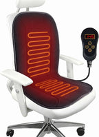 Heated Seat Cushion for Office Chair - Heating Pad for Back, Lumbar, Hip, Thigh with 7 Temp Levels & Auto Shutoff - Warm Gift for Winter