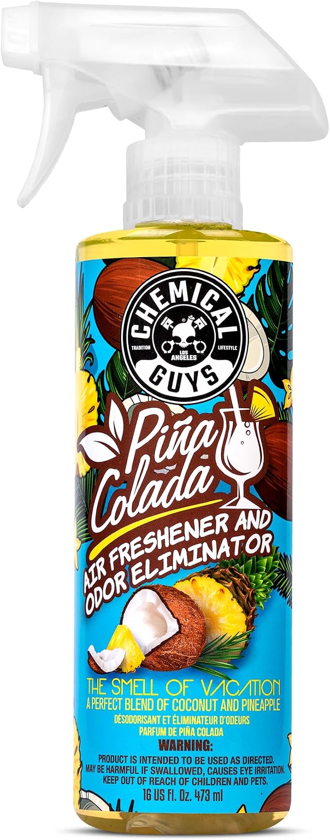 AIR22916 Pina Colada Air Freshener and Odor Eliminator, (Great for Cars, Trucks, SUVs, RVs, Home, Office, Dorm Room & More) 16 fl oz