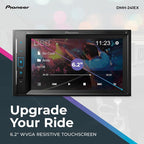 DMH-241EX 6.2" Resistive Touchscreen, Double Din – Bluetooth, Backup Camera, AM/FM Radio, USB, FLAC Playback, Short Chassis, 13-Band EQ, 50W x 4 Output