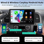 Car Stereo Radio Upgrade for Chevy Silverado 2007-2013 Tahoe GMC Sierra Yukon Replacement Android 15 Head Unit with 10 Inch Touch Screen CarPlay Android Auto Backup Camera(2+64G)