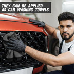 40 Pcs Gray Microfiber Towels: 16"x16" Microfiber Drying Towels Bulk Micro Fiber Car Cleaning Cloth for Cars Drying Washing Polishing Cleaning Household Supplies