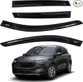 4Pcs Tape-on Rain Guards for Ford Escape 2020-2024 2025 2026 | Shatterproof, Easy Install, Extra Durable, Fits Great, High Quality, Black Auto Accessories, Side Window Deflector & Visors
