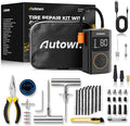 Flat Tire Repair Kit with Air Compressor 54 Pieces for Car, Motorcycle, ATV, Jeep, Truck, Tractor Flat Tire Repair (54PCS)