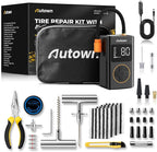Flat Tire Repair Kit with Air Compressor 54 Pieces for Car, Motorcycle, ATV, Jeep, Truck, Tractor Flat Tire Repair (54PCS)