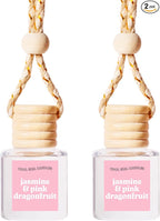COOLGIRLCANDLES Jasmine Pink Dragonfruit Car Hanging Fragrance Oil Air Freshener for Essential Oils, Long Lasting Car Diffuser Bottle