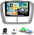 4+128G Radio for Honda Pilot 2006 2007 2008, 9" 1280 * 720 Touch Screen for Pilot Bluetooth Radio with Wireless CarPlay, 5GHz WiFi, Bluetooth 5.0, EQ, GPS Navigation, DSP, FM/RDS, Backup Camera