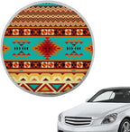 Aztec Steering Wheel Sun Shade Cover Anti-Heat Steering Wheel Sun Block Cover Heat Reflector Universal 17 inch Steering Wheel Sunshade for Most Cars SUV Sedan Van Trucks