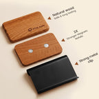 Car Air Freshener - Wood Air Freshener - Pack of 3 (Dark Wood,Sandalwood & Leather,Oud Royale)-CLIP INCLUDED