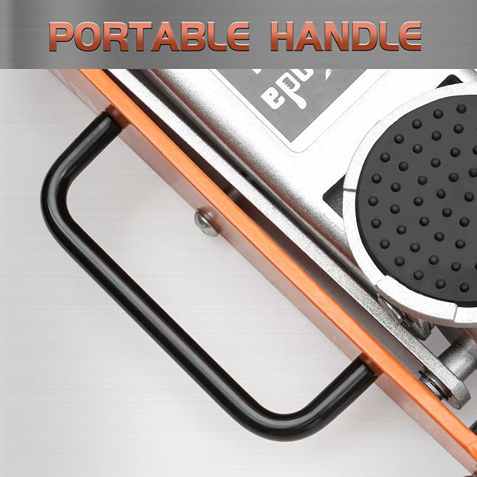 Low Profile Floor Jack, 2 Ton Aluminum and Steel Hydraulic Car Jack with Dual Pump System, Rapid Lift, Orange