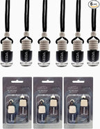 ikeda fragrance Car Air Freshener | 4ml Automotive Scents | 45-Days Long Lasting Fragrance | Automobile Hanging Diffuser Bottles | Remove Auto Odor | Fresh Air for Deodorizer (6pcs New Car)
