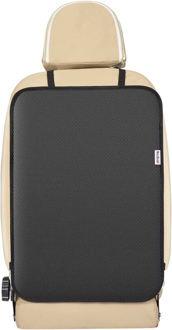 Kick Mats Back Seat Protector, Waterproof Oxford Seat Back Protector, Car Seat Back Protector for Kids, Back of Seat Protector for Kids Feet Car Seat (Black A -1pc)