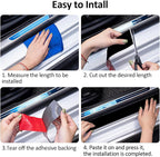 Car Door Sill Protector,2 in x 118 in Anti-Scratch Car Door Edge Guards,Automotive Anti-Collision Strip for Doors Edge,Front and Rear Bumper