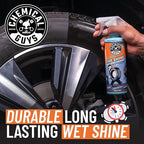 Tire Kicker Sprayable Extra Glossy Tire Shine (Works on Rubber, Vinyl & Plastic) Safe for Cars, Trucks, Motorcycles, RVs & More, Extra Large Size 32 fl oz