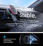 Magnetic Phone Holder for Car, [Easily Install] Car Phone Holder Mount [6 Strong Magnets] Cell Phone Holder for Car [Case Friendly] iPhone Car Holder Blue LV633