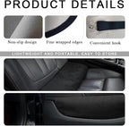 2PCS Car Towel Seat Cover, Waterproof Sweating Non-Slip Premium Soft Towel Carseat Protector, Universal Machine Washable Car Truck SUV Front Seat Cover for Gym Workout Beach Hiking (White)