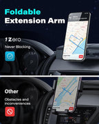 for Magsafe CD Phone Holder for Car [17 Strong Magnets] Magnetic CD Player Phone Mount, Hollow Socket CD Slot Phone Mount for iPhone 17 16 15 14 13 12 Series Pop Grip Ring Holder Magsafe Case