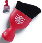 Car Interior Detailing Brush - Red | Sweeps dust from auto dashboard, door panels & buttons. Soft bristles with cover. Ideal vehicle cleaning supply gift.