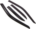 WD2-019 Dark Smoke 4 Pcs Set Window Visor (Outside Mount) Deflector Rain Guard Compatible with 2002-2007 Buick Rendezvous