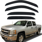 Tape on Window Visors rain Guards Vent Deflectors Rain Guards for 07-14 Chevy Silverado & GMC Sierra 1500 2500HD 3500HD Crew Cab, Avalanche Suburban Yukon XL, 94515