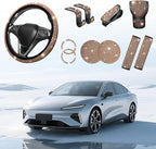 11PCS/Set Bling Car Accessories Set for Women, Rhinestone Vehicle Steering Wheel Cover Seat Belt Cushion Gear Shift Protector Cup Holder Coaster, Universal Automotive Accessories (Champange)