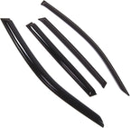 WD2-846 Dark Smoke 4 Pcs Set Window Visor (Outside Mount) Deflector Rain Guard Compatible with 2014-2016 Subaru Forester