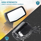 Right Passenger Side Mirror Compatible With 2019-2025 Chevy Silverado 1500 With Power Folding Heated Turn Signal Puddle Lights Memory Temperature Sensor Blind Spot Black Replace#84898868(16Pins)