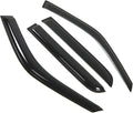 WD2-228 Dark Smoke 4 Pcs Set Window Visor (Outside Mount) Deflector Rain Guard Compatible with 1997-2001 Honda CR-V
