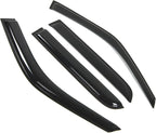 WD2-228 Dark Smoke 4 Pcs Set Window Visor (Outside Mount) Deflector Rain Guard Compatible with 1997-2001 Honda CR-V
