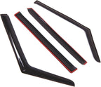 Outside Mount Window Vent Visors Rain Guards Compatible with Mercedes-Benz G500 G55 2002-2014 | Side Window Wind Deflectors Rain Shields | Smoke Tinted, 4 Pcs Set, DGWV-727