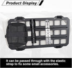 Vehicle Rigid MOLLE Panel, Car Sun Visor Organizer Tactical Gear Rack, EDC Pouch Tool Holster Truck Equipment Mount Plate, Auto Interior Modular Storage Shelf Accessories (Visor Panel)