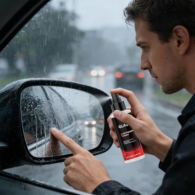 Window Defogger Spray - 100ml Anti Fog, Clear Sight Formula | Marine Vehicles Exterior Interior Glasses Mirrors Boost Driving Visibility Safety Protection