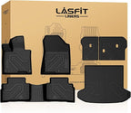 Floor & Cargo & Seatback Mats for Kia Sportage Gas 2026 2025 2024 2023 (Not Fit Hybrid), All Weather TPE Custom Fit Floor Liners with Full Set Car Mats & Trunk Mats Accessories, Black