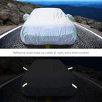 Car Cover 196"×78"×59" Waterproof All-Weather Sedan Cover Outdoor Indoor with Zipper Door & Windproof Straps | UV Snow Dust Protection Fit for Toyota Camry Honda Accord Kia K5 Altima