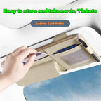 Car Sun Visor Organizer — Multi-Pocket Sunglasses & Card Holder